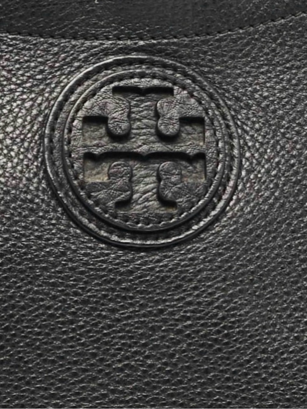 Tory Burch Black Leather Chain-Handle Tote - Picture 3 of 10